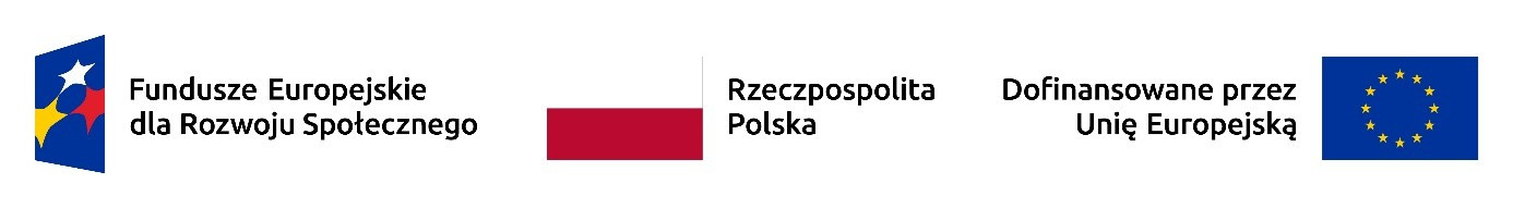 Zestawienie logotypów Fundusze Europejskie